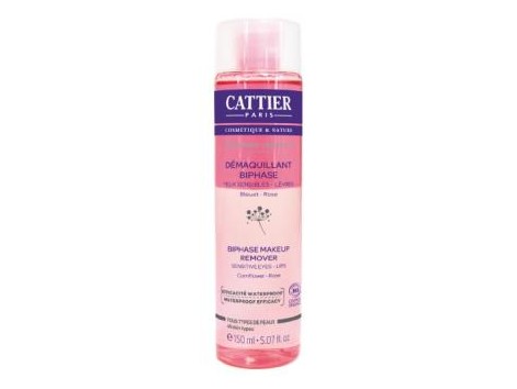 CATTIER DESMAQUILLADOR BIFASICO ojos y labios 150ml.