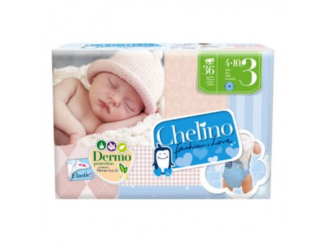 Chelino Love Pañal Talla 4,  9-15 Kg 34uds