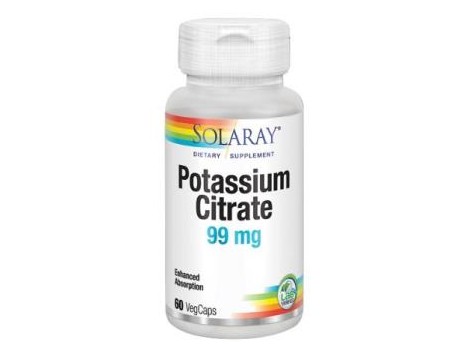 SOLARAY CITRATO DE POTÁSSIO 99mg. 60cap.