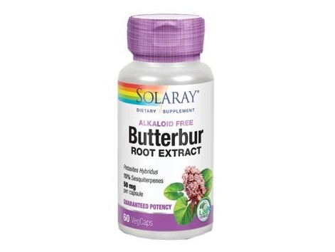 SOLARAY BUTTERBUR (butterbur) 50mg. 60cap.veg.