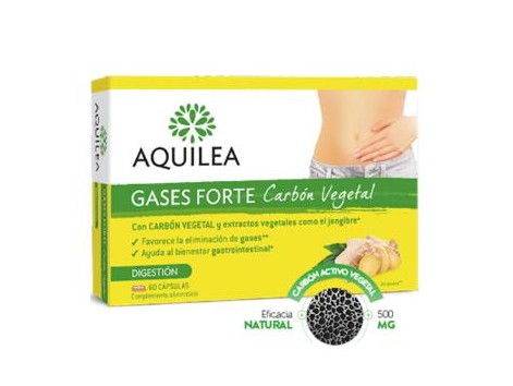 AQUILEA GASES FORTE carbon vegetal 60cap. 