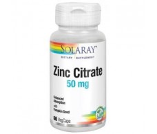 SOLARAY ZINC 50 мг. 60кап.