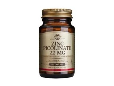 SOLGAR ZINC PICOLINATE 22mg. 100comp.