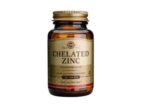 Solgar Chelated Zinc. 100 tablets