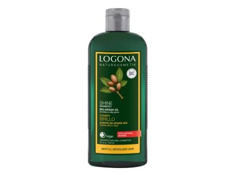  LOGONA Shampoo de Cabelo Brilhante com Óleo de Argan Orgânico 250 ml