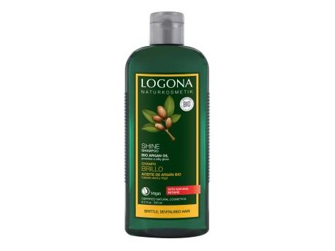 LOGONA Шампунь для сияющих волос с органическим аргановым маслом 250 мл