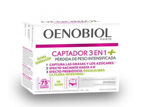CAPTADOR 3 EN 1 Perdida de Peso Intensificada 60 cápsulas 