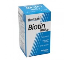 Health Aid Biotina 800ug. 30 comprimidos