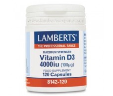 Lamberts Vitamin D3 120 capsules 4000UI 