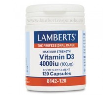 Lamberts Vitamina D3 120 cápsulas 4000UI 