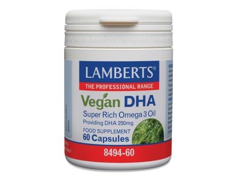 LAMBERTS -DHA Omega 3 веганский 60кап.