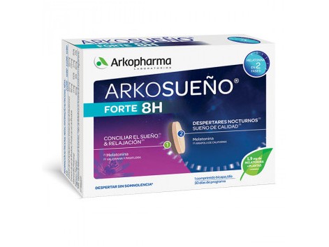 ARKORELAX SUEÑO FORTE 8 HORAS, 30 comprimidos