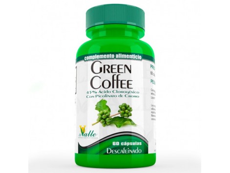 El Valle GREEN COFFEE cafe verde descafeinado 60cap.