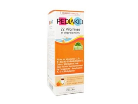 PEDIAKID 22 vitaminas-oligoelementos jarabe 250ml. INELDEA