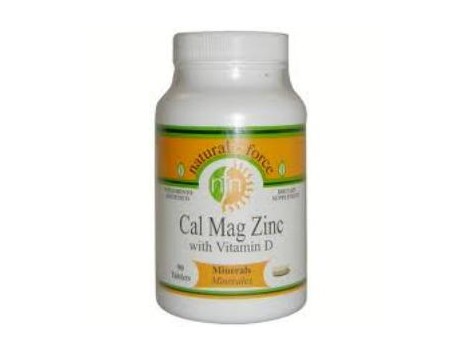 NUTRI-FORCE Zinco Cálcio Magnésio Vitamina D 90 comprimidos.