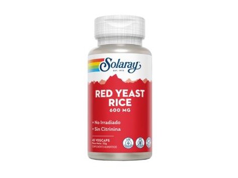 Solaray Red Yeast Rice 600 mg. Solaray. 45 caps