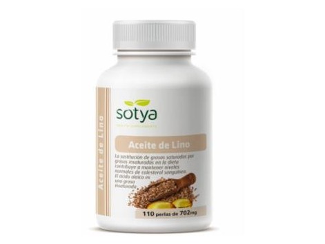 Sotya Flax Oil (fatty acids, omega 3 and 6) 110 pearls.