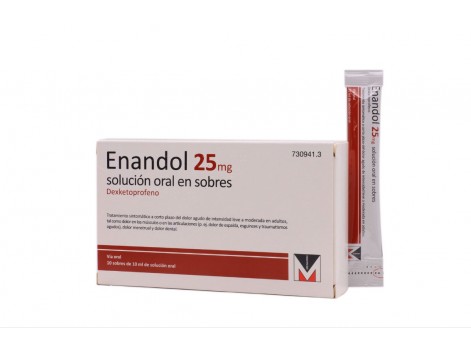 ENANDOL 25 MG ORAL SOLUTION 10 SACHETS