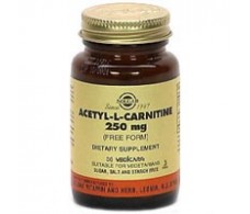 Solgar Acetil L-Carnitina 250 mg 30 capsulas vegetales