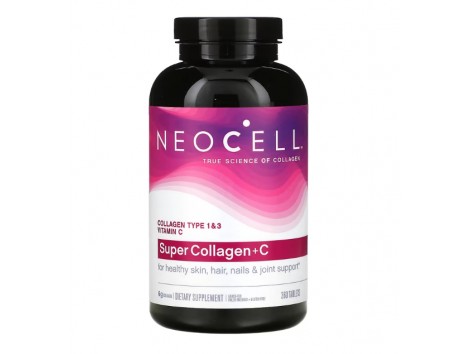 NeoCell, Super Collagen más vitamina C, Colágeno de tipo 1 y 3, 360 comprimidos