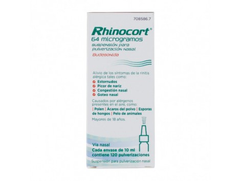 Rhinocort 64 Microgr Suspension Para Pulverizacion Nasal, 120 Pulverizaciones