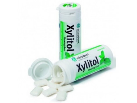 Xylitol Gum Peppermint Flavor Gluten Free 30 units Miradent