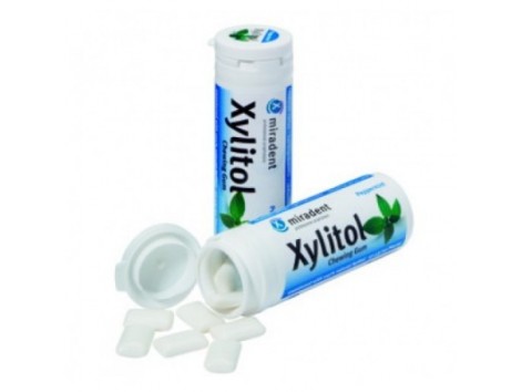 Xylitol Chewing Gum Mint Flavor Gluten Free 30 chewing gums Miradent