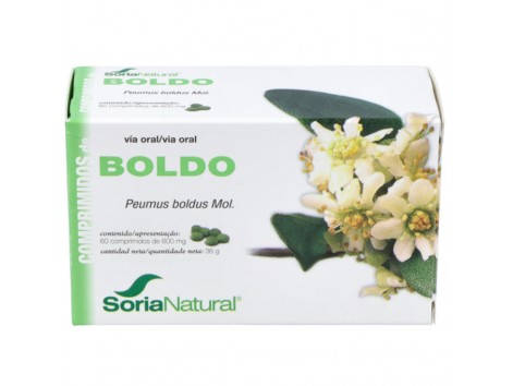 Soria Natural Boldo (hígado, vesícula biliar) 60 comprimidos.