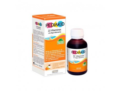 PEDIAKID 22 vitaminas-oligoelementos jarabe 125ml. INELDEA