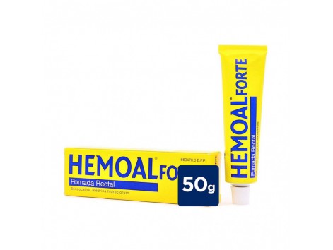 Hemoal Pomada Rectal Forte 50g. Com a cânula de aplicação