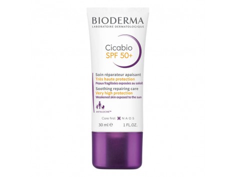 Bioderma CICABIO SPF50+ CREAM repairs and photoprotects 30ml.