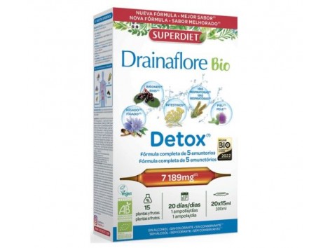 Drainaflore Bio 20 Fläschchen Super Diet