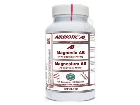 BISGLICINATO DE MAGNÉSIO 150mg. 120 cápsulas. AIRBIOTIC