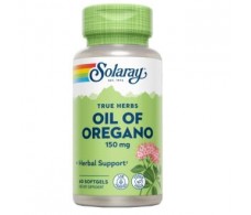 ÓLEO SOLARAY ORÉGAN 150mg. 60 pérolas. ÓLEO DE ORÉGANO