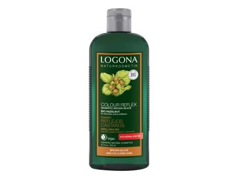 LOGONA CHAMPU REFLEJOS CASTAÑOS avellana 250ml.