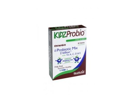 HEATH AID KIDZPROBIO 2000millones y vitaminas 30comp.