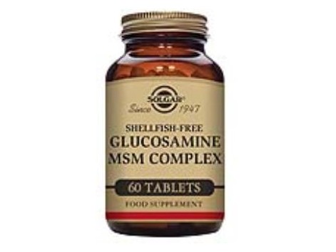 Solgar Glucosamine MSM Complex 60 Tablets.
