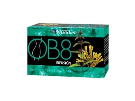 OB8 Ynsadiet infusão (controle de peso) 20 envelopes.