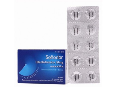 SOÑODOR 50 MG 10 COMPRIMIDOS