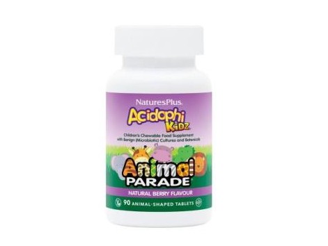 Плюс животных Парад Acidophikidz 90 жевательных таблеток Природы 
