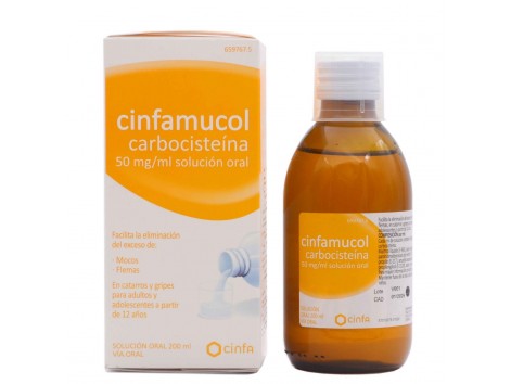 Cinfamucol Carbocisteína Solución Oral 200ml