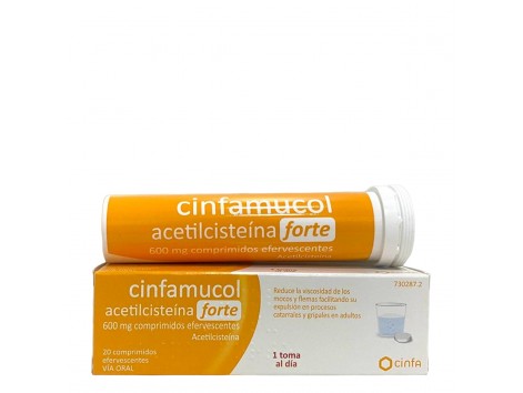 Cinfamucol Acetilcisteína Forte 600mg 20 Comprimidos Efervescentes