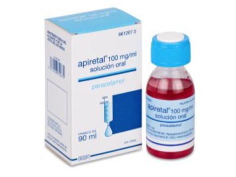 Apiretal 100mg/ml Solución Oral 90 ml Paracetamol