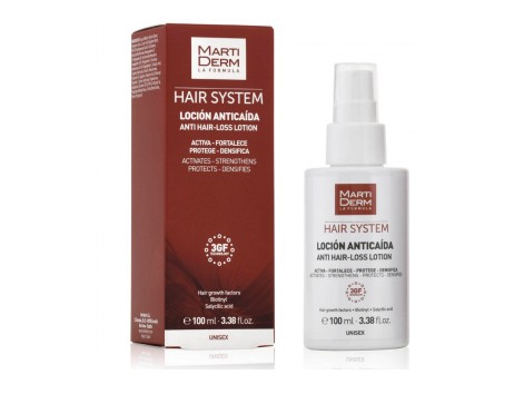 Martiderm Unisex Hair Lotion 100ml all types of alopecia. HAIR SYSTEM