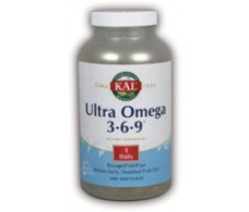 KAL Ultra Omega 3 - 6 - 9 50 capsules. KAL - Solaray