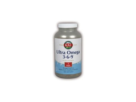 KAL Ultra Omega 3 - 6 - 9 50 capsules. KAL - Solaray