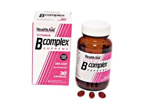 Health Aid Vitamin B Complex 30 cápsulas. Health Aid