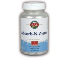 KAL Absorb - N - Zyme 90 comprimidos. Solaray - KAL