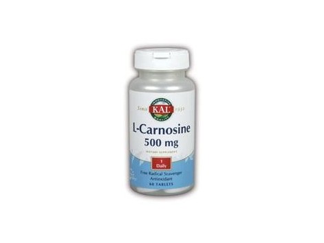 KAL L - Carnosine 500 mg. 30 tablets. KAL - Solaray