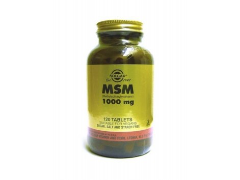 Solgar MSM 1000mg. Metilsulfonilmetano 60 comprimidos